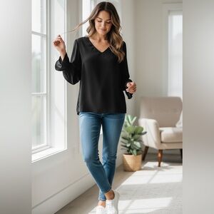 REVOLVE Three Eighty Two LONDYN DRAWSTRING CUFF TUNIC TOP‎ NWT